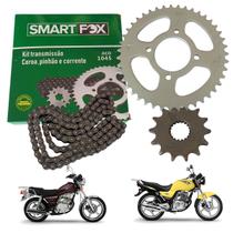 Kit Relação Suzuki Katana / Intruder 125 / YES 125 43X14 - 428HX116 (SMART FOX) Kit Relação Suzuki Katana / Intruder 125 / YES 125 43X14 - 428HX116 (SMART FOX)