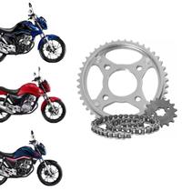 Kit relação titan160 2016-2024 com retentor scud Kit relação titan160 2016-2024 com retentor scud