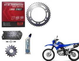 Kit Relação Tração Did Retentor + Graxa Branca Xtz 250 Lander Tenere 2005 Até 2017 40D 13D 520HX106ZB