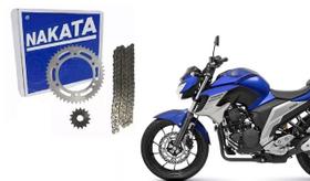 Kit Relação Tração Nakata Fazer 250 Ano 2005 Até 2017 Aço 1045 TM10255