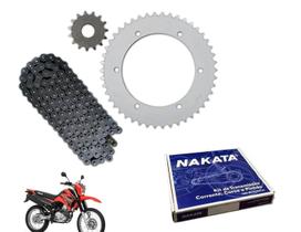 Kit Relação Tração Nakata Yamaha Xtz 250 Lander Tenere Aço 1045 - TM10220