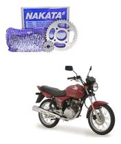 Kit Relação Tração Transmissão Com Retentor Cg 150 Titan Fan 2004 2005 2006 2007 2008 2009 2010 2011 2012 2013 2014 2015 2016 Original Nakata