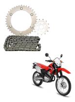 Kit Relação Tração Transmissão Com Retentor Xr 250 Tornado 2001 2002 2003 2004 2005 2006 2007 2008 Modelo Original