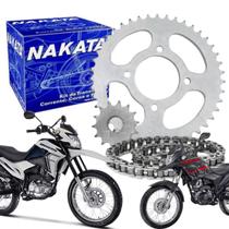 Kit Relação Tração Transmissão Nxr Bros 160 2015 2016 2017 2018 2019 2020 A 2025 Com Retentor Original Nakata