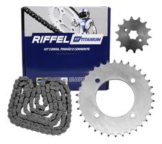 Kit Relação Transmissão Biz 125 05-17 C/ Corrente - Riffel