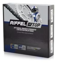 Kit Relação Transmissão Biz125 Riffel C/ Retentor - Prateado