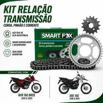 Kit relação transmissão bros 160 2015 a 2025 xre 190 2016 a 2025 Kit relação transmissão bros 160 2015 a 2025 xre 190 2016 a 2025