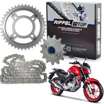 Kit relação transmissão c retentor riffel cb250f twister cb 250 2016 2017 2018 2019 2020 2021 2022