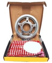Kit relação transmissão cbx 250 twister cbx250 aço 1045 novo - 0130