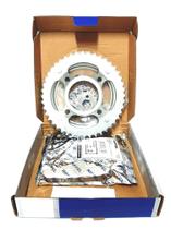 Kit relação transmissão cg 125 2000 a 2008 novo riffel sem oring 0495