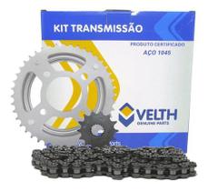 Kit Relação Transmissão Cg 125 Fan 09 A 14 Velth