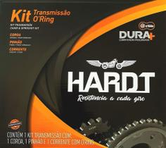 Kit relação transmissão cg 150 cg150 titan fan com retentor oring novo e original hardt 0158