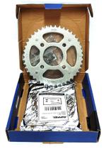 Kit relação transmissão cg 150 cg150 titan fan ks es esd aço 1045 riffel - 0362