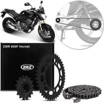 Kit Relação Transmissão Com Retentor Honda CB 600F Hornet 2008 2009 Vaz Black Edition H03978X
