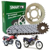 Kit Relação Transmissão Completo Today 125 1989 1990 1991 1992 1993 1994 Aço 1045