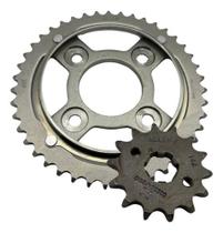 Kit relação transmissão coroa 43 pinhao 14 fan 125 2009