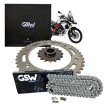 Kit Relação Transmissão Corrente C/ Retentor GSW - Bmw F 800gs, F 800gs Adventure - 42/16t (525h116l)