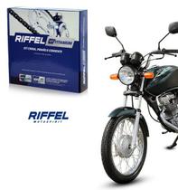 Kit Relação Transmissão Corrente Coroa Pinhão Riffel Cg Cargo Titan Fan 125 De 2000 De 2008