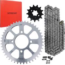 Kit Relação Transmissão Dafra Apache 150 2010 a 2015 C/ Retentor Vaz+Cawu Kit Relação Transmissão Dafra Apache 150 2010 a 2015 C/ Retentor Vaz+Cawu