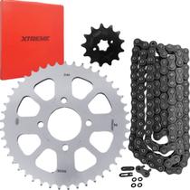 Kit Relação Transmissão Dafra Apache 200 Rtr 2017 Em Diante Com Retentor Vaz+Maxx Premium