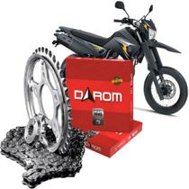 Kit Relação Transmissão Darom Yamaha Xtz Lander 250 2006 a 2008 (428HX132LX46TX15T)