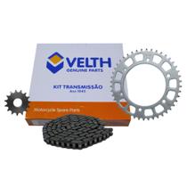 Kit Relação Transmissão Fazer 250 2006 A 2017 Aço 1045 Velth