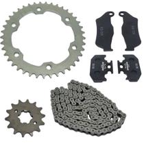 Kit Relação Transmissão Fz15 2023/2024 Com Pastilhas Sem/ret