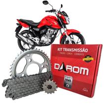 Kit Relação Transmissão Honda CG 160 2016 a 2023 Fan Titan Start - Darom (428x118 - 44/15)