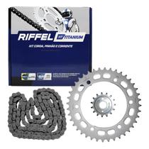 Kit Relacao Transmissao Honda NX4 Falcon 400 Riffel Sem Retentor Coroa Pinhao Corrente Kit Relacao Transmissao Honda NX4 Falcon 400 Riffel Sem Retentor Coroa Pinhao Corrente