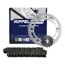 Kit Relacao Transmissao Honda Nxr Bros 150 Riffel Titanium Aco 1045 Sem Retentor 2003 a 2015 Kit Relacao Transmissao Honda Nxr Bros 150 Riffel Titanium Aco 1045 Sem Retentor 2003 a 2015