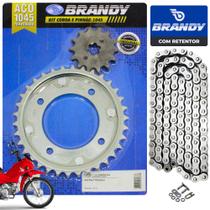 Kit Relação-Transmissão Honda Pop 110i Com Retentor Brandy