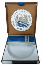 Kit relação transmissão lander 250 xtz 250 xtz250 aço 1045 riffel - 0499