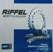 Kit relação transmissão lander 250 xtz 250 xtz250 todos anos aço 1045 riffel 0499