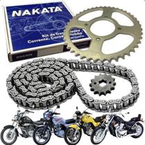 Kit Relação Transmissão Moto Coroa Pinhão Suzuki Intruder 125 Yes 125 Original - Nakata