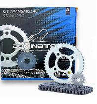 Kit Relação Transmissão Moto Honda Cg 125 Titan Ks es 2000 á 2008 VULCANBOR DOMINATOR