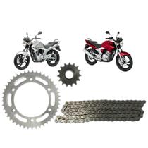 Kit Relação Transmissão Nakata Honda 250 CBX Twister 2001 A 2008 Kit Relação Transmissão Nakata Honda 250 CBX Twister 2001 A 2008