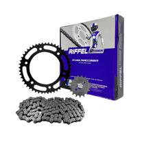 Kit Relação Transmissão Nxr Bros 150 Bros Aço 1045 Riffel