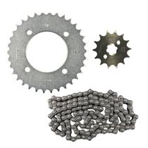 Kit Relação Transmissão para Moto Honda Biz 100 Anos 2013 a 2015 e Honda Biz 110i Anos 2016 a 2024 Aço 1045 Original Honda 34x14x106 Garantia Grapks