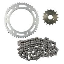 Kit Relação Transmissão para Moto Honda Bros 160 XRE 190 50x17x428H130L Aço 1045 Original Honda Resistente Durável Garantia Grapks