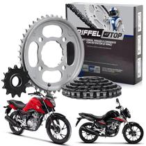 Kit relação transmissão riffel 1045 c retentor oring cg 150 cg 160 titan fan start cargo Kit relação transmissão riffel 1045 c retentor oring cg 150 cg 160 titan fan start cargo