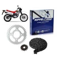 Kit Relação Transmissão Riffel Honda XLR 125 1996 até 2003 Kit Relação Transmissão Riffel Honda XLR 125 1996 até 2003
