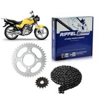 Kit Relação Transmissão Riffel Suzuki Yes 125 2005 até 2012 Kit Relação Transmissão Riffel Suzuki Yes 125 2005 até 2012