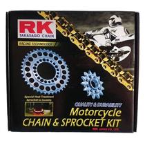 Kit relação transmissão rk racing cb 600 hornet 2008 a 2014