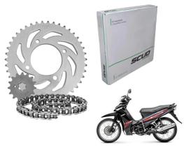 Kit Relação Transmissão Scud Crypton 115 De 2010 Ate 2013