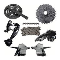 Kit Relação Transmissão Sunrun 27v 1x9 K7 11-36 Cambio Coroa