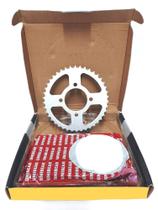 Kit relação transmissão suzuki gsr 150i gsr150i gsr150 i aço 1045 novo 0338 Kit relação transmissão suzuki gsr 150i gsr150i gsr150 i aço 1045 novo 0338