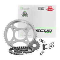 Kit Relação Transmissão Titan150 Fan150 Com Retentor Scud