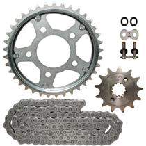 Kit relação transmissão tração CBX250 Twister 2001 a 2008 com retentor Kit relação transmissão tração CBX250 Twister 2001 a 2008 com retentor