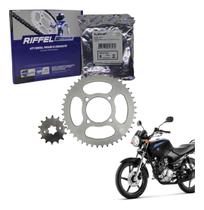Kit Relação Transmissão Tração Factor Ybr 125 2003 2004 2005 2006 2007 2008 2009 2010 2011 2012 2013 2014 2015 2016 Original Riffel