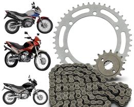 Kit Relação Transmissão Tração Honda Nx Falcon400 Todos Anos